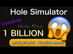 Reaching 1Billion Size in HOLE SIMULATOR [ROBLOX]