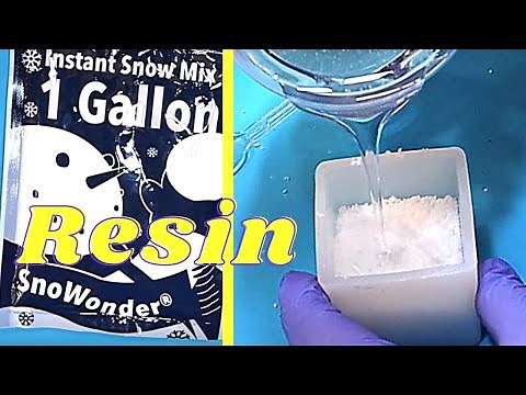 Instant Snow in Resin -Can You Guess What Happens??