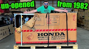 34K reactions · 3.4K shares | We found a super rare Brand new still in the box 40 year old Honda motorcycle to unbox and get running, then I m going to ride it home 320 miles. | Bikes and Beards | Facebook