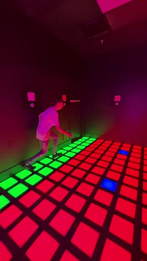 Dynamic Dance Movements in Colorful Disco Ambiance