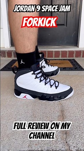 Jordan 9 Space Jam via FORKICK. Full review on my channel #jordan #spacejam #review