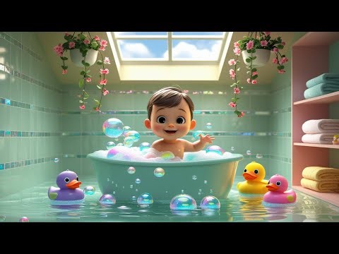 Splish, Splash, A Rainbow Bath | Fun Bath Time Song | Kids Sing Along