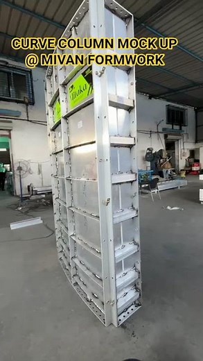 CURVE COLUMN SETTING BY MIVAN FORMWORK II CIRCULAR COLUMN FORMWORK II MIVAN SHUTTERING