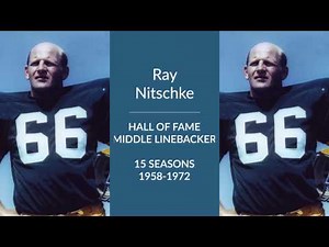 Ray Nitschke: Hall of Fame Football Middle Linebacker