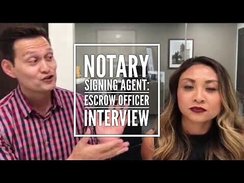 Mark's Interview with an Escrow Officer: "I only hire notary loan signing agents that...."