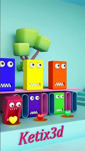 💚 Epic Color Cubes Loop💜😯 | Most Satisfying 3D Animation Ever | Ketix3d (new 1)