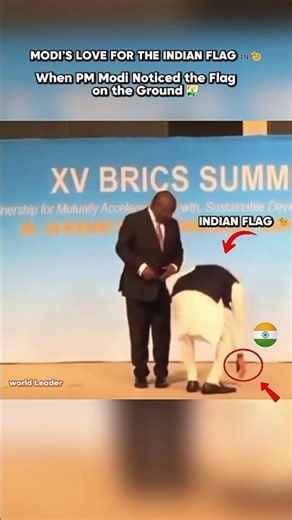PM Modi Protects the Indian Flag 🇮🇳🫡