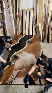 30K views · 3.1K reactions | The Ebony Wave Table  Link In Bio For A Table Quote  . #table #furniture #customfurnituredesign #Sunday #walnut | Backyard Resin | Facebook