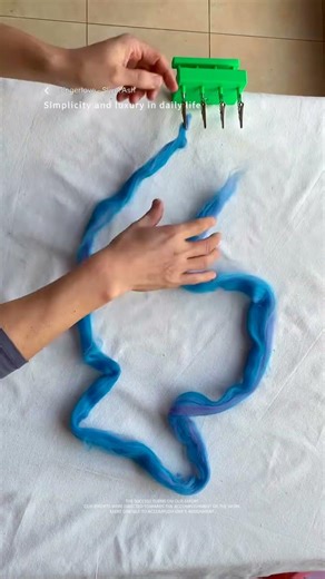 Making some little tassels