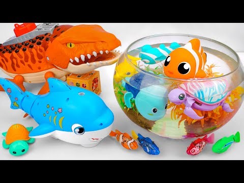 Satisfying Unboxing Zuru Robo Alive Fish Water Bow Playset ASMR 🐊 Review Toy (No Talking)