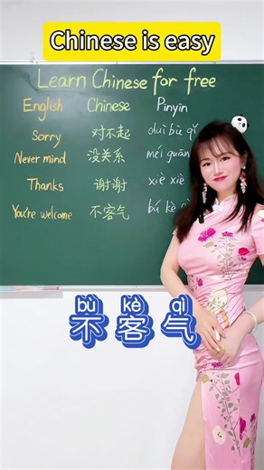 Learn Chinese language with Abby. Sorry, never mind, thanks, you’re welcome. 对不起，没关系，谢谢，不客气. Chinese is easy. #Chinese #chineselanguage #learnchinese #chinesegirls #mandarin #chineseteacher #sorry #中文 #bilingual #fy #fypシ゚viral