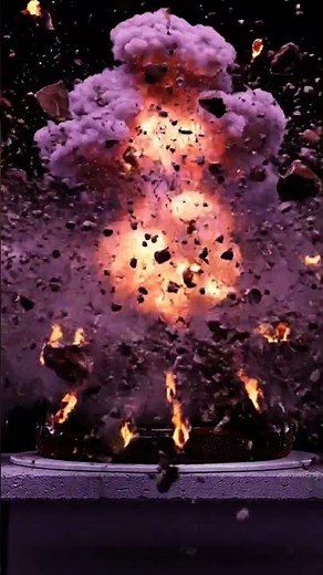 Purple Laser Beam DESTRUCTION on a Chocolate Cake! 🤯 VFX Short