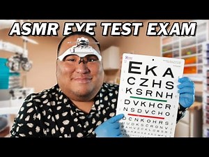 ASMR Realistic Eye Exam and Vision Test - Relaxing Roleplay