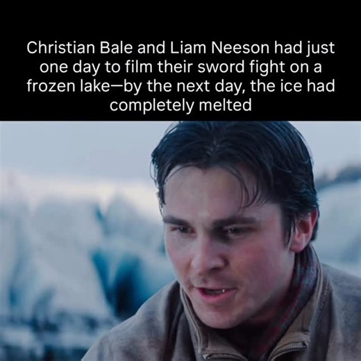 The Dark Knight Trilogy Collection on Instagram: "First on the Batman Begins shooting schedule was the sword fight between Bruce Wayne and Henri Ducard on a frozen lake beside a massive glacier-but the ice was already failing. Local experts warned that it could disappear overnight, prompting Christopher Nolan to move the shoot forward immediately. With no time for rehearsals, Christian Bale and Liam Neeson were rushed straight to the location, where cracking ice limited the crew to fewer than te