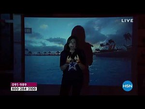 GPX Portable Mini Projector with Screen and 15" Soundbar