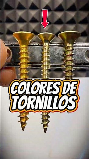 Screw colors explained #screws #mechanics #materials #DIY #FacebookVideos