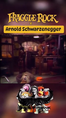 Richard A Zuniga Jr on Instagram: "Arnold Schwarzenegger x Fraggle Rock This has been at the top of the list for requests. The entire muppet universe was awesome back in the 80s. We had the classics like Kermit and Miss Piggy, Sesame Street, Muppet Babies, and Labyrinth to name a few. I can hear Arnold singing David Bowie’s “Dance Magic Dance”. Is that next? 🧐 Until next time! Much love, ZUNI #arnoldschwarzenegger #fragglerock"