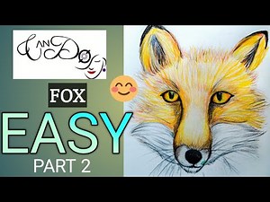 How To Draw A Fox Face Step By Step For Beginners| Easy Red Fox Drawing Tutorial| Part 2| නරියා|Eyes