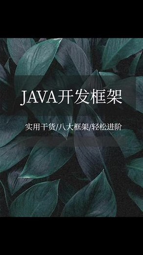 八个Java开发框架，新手小白快收藏起来！#大数据推荐给有需要的人 #干货分享 #java #计算机 #知识分享
