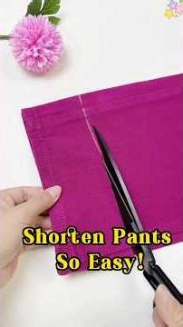 Pants Too Long? Here is the Fix! #sewingtips#diy #lifestyle #needlework
