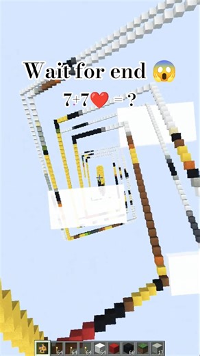 wait for the end 😱 Insane Minecraft Falling Blocks Art 😍 Pikachu Pixel Art Reveal! #shorts