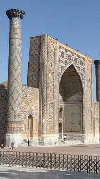 Historic heart of Samarkand Registan Square in Uzbekistan
