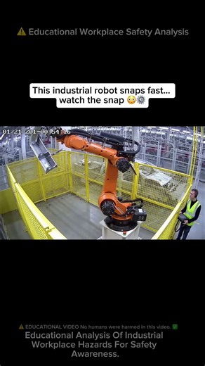 ⚠️ INSANE Industrial Robot SNAPS Fast 😳⚙️