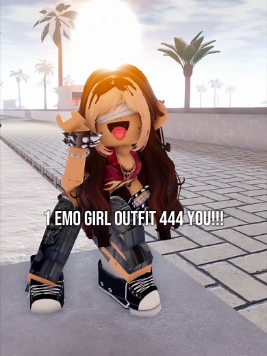 Emo Girl Aesthetics in Berry Avenue Roleplay