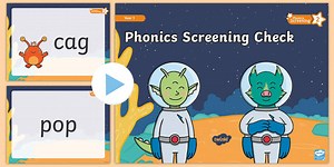 Level 2 Real and Alien Word PowerPoint