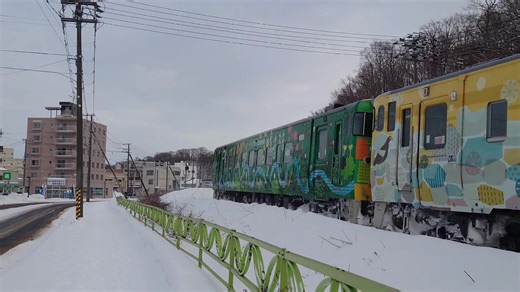 2026.02.16 おはようございます。網走駅近くで撮影した『#流氷物語号』運行最終日は3月8日お早めに #流氷の街網走 #網走市 | 竹治和弘