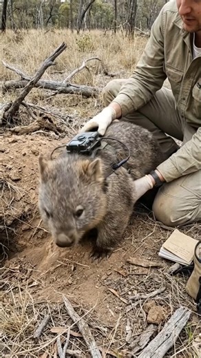 Underground Life of a Wombat – go_pro Camera Exploration #wildlife #animals #shorts #gopro