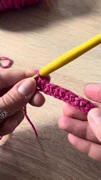 Astuce crochet – Le point granité #astucecrochet #crochet #crochetdebutant #tutorial #knittig