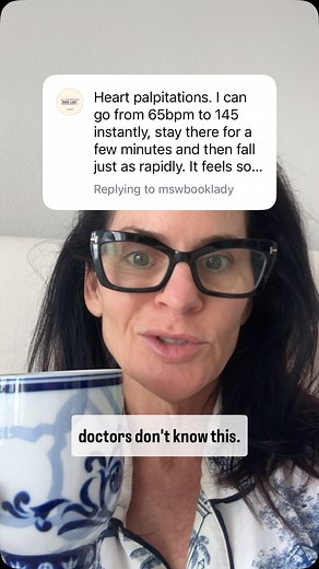 Mary Claire Haver, MD, author The New Menopause on Instagram: "💓 Heart Palpitations & Menopause: The Science Behind the Flutters Did you know up to 46% of menopausal women experience heart palpitations—that sudden racing, skipping, or pounding heartbeat? While often benign, these sensations can feel alarming and are directly linked to hormonal shifts during menopause. 🔬 What’s Causing It? As estrogen declines, it impacts the autonomic nervous system, blood vessel elasticity, and 