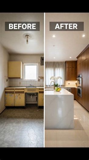 Kitchen for cooking and dining Luxury Waterfall Island #KitchenRenovation #InteriorDesign