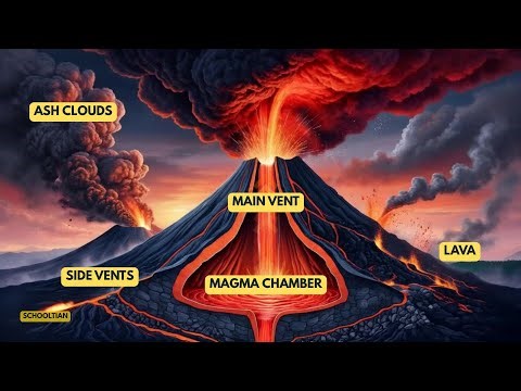 Structure of a Volcano