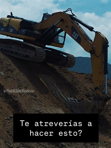 Técnicas avanzadas en operación de maquinaria pesada para construcción y minería, 26 practicas diarias en 1 mes 👷‍♂️#excavador #CAT #riesgo #maquinaria #caida
