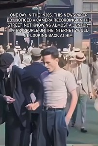 4.7M views · 67K reactions | A newspaper boy from the 1930s looking at the camera! | Old Photos | Facebook