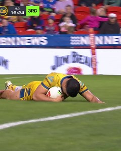 Parra party 👋 #NRLKnightsEels | NRL