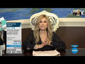 Rhonda Shear 3pack Mesh Detail Panty