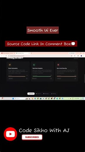 I Accidentally Made The Smoothest UI Ever 😭🔥 | Smooth UI Animation | HTML CSS JavaScript