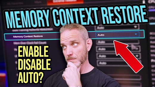 AMD主板的Memory Context Restore功能到底有什么用?【JayzTwoCents】