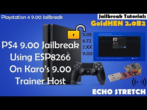 PS4 9.00 Jailbreak Using ESP8266 On Karo’s 9.00 Trainer Host