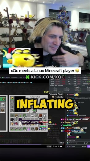 xQc meets a Linux Minecraft player 😭