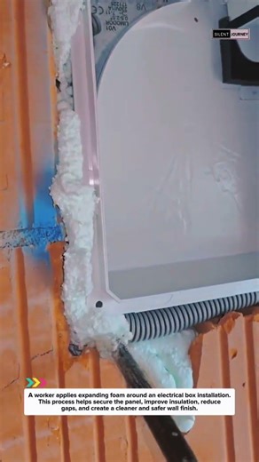 Box Installation & Foam Sealing Process | Clean Wall Finish