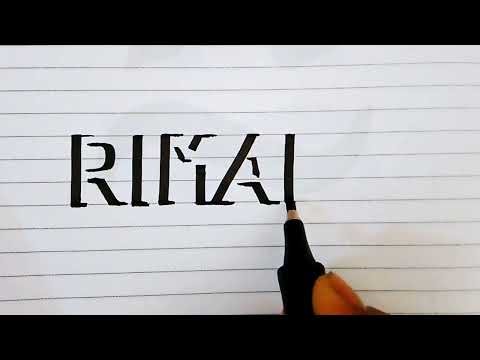 Amazing 3D Name Art Design ✨ | Watch Me Create My Name in Unique Style 😍