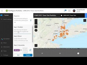 Creating an ArcGIS portfolio instant app from 2 web maps