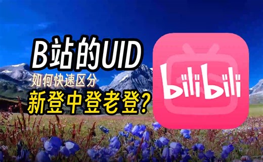 【哔哩哔哩】B站的UID，如何快速区分新登中登和老登？