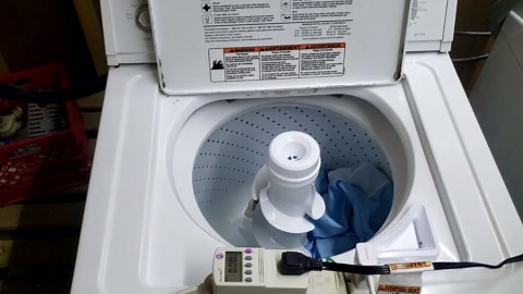 How much electricity does a washer use? 2005 Estate topload washer + Kill-A-Watt meter (full cycle)
