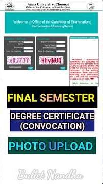 Anna University Photo Update! #annauniversity #finalsemester #finalyear #convocation #regulation2021