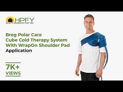Breg Polar Care Cube Cold Therapy System With WrapOn Shoulder Pad - Application